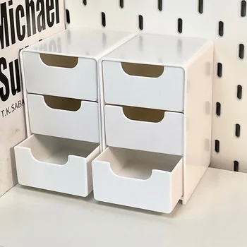 Schicker 3-stöckiger Schreibtisch-Organizer mit Schubladen - ideal für die Aufbewahrung von Bürobedarf