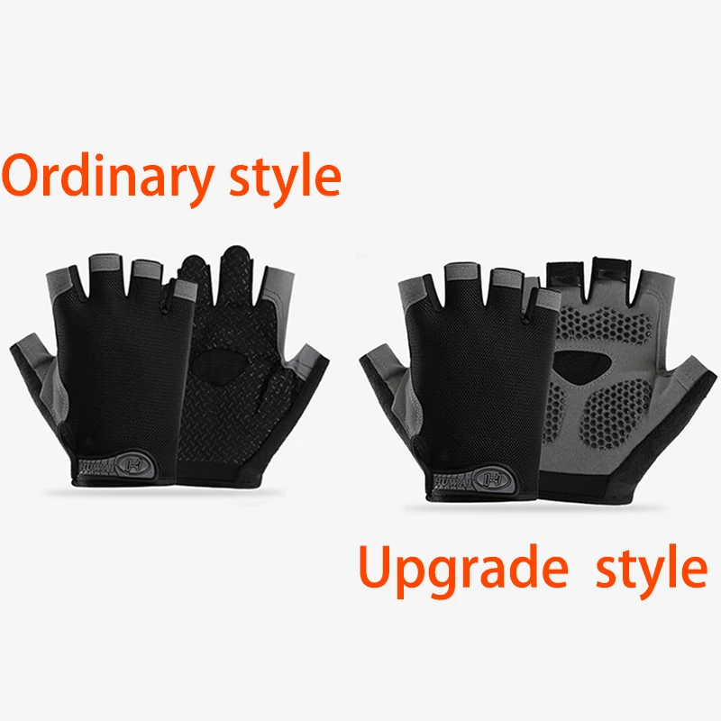 Männer Radfahren Fahrrad Handschuhe Halbe Finger Gym – Bild 4