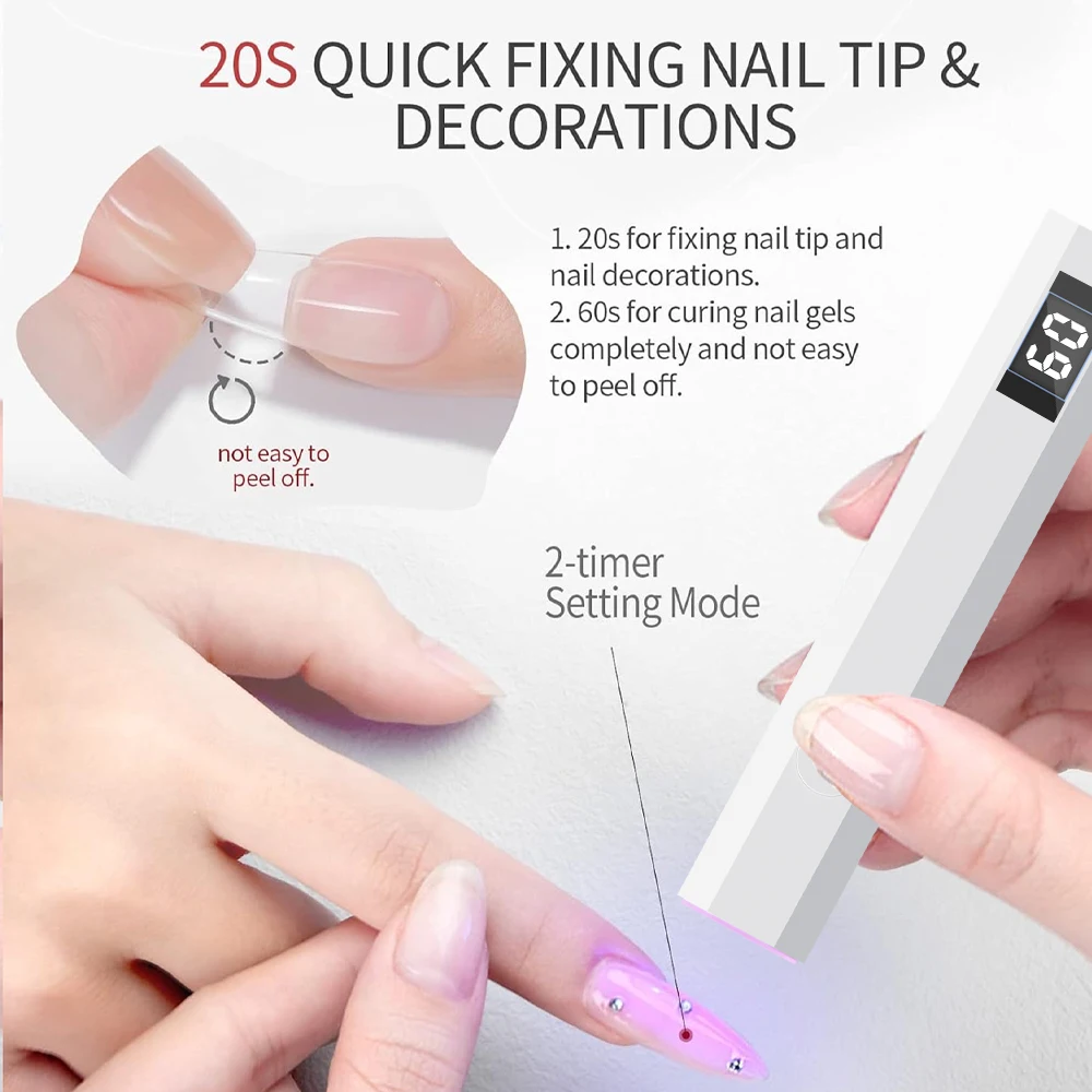 Mini-UV-Nagellicht – Timer und verstellbarer Ständer – Bild 4