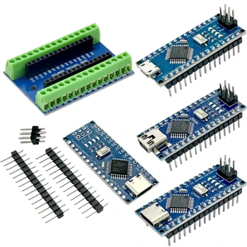 Arduino Nano V3.0 Entwicklungsboard ATMEGA328PB Controller-Modul 16 MHz. Mit dem Bootloader-kompatiblen