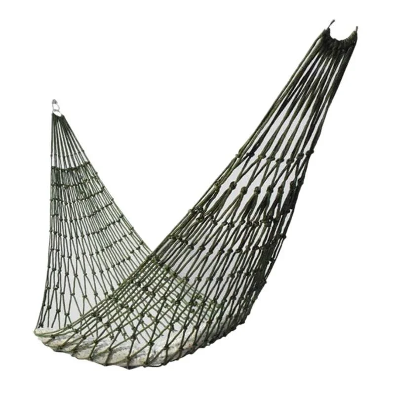 Nylon-Seil-Netzhängematte für Outdoor-Schlaf, tragbares
