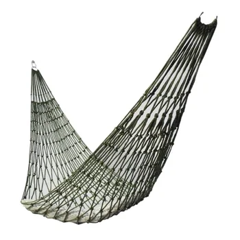 Nylon-Seil-Netzhängematte für Outdoor-Schlaf, tragbares Camping-, Garten-, Strand- und Reise-Hängeliegenbett
