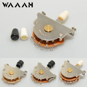 3-Wege-5-Wege-Gitarren-Pickup-Schalter mit Schrauben Pickup-Selektor Metall für den Austausch von E-Gitarren