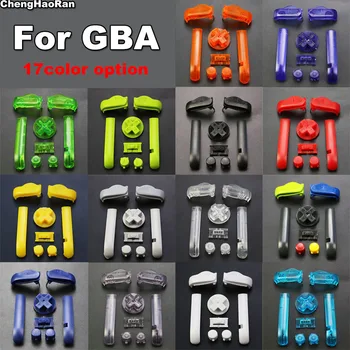 17 farben AB Bunte L R Tasten Tastaturen Für Gameboy Advance Tasten Rahmen Für GBA D Pads Power ON OFF Tasten