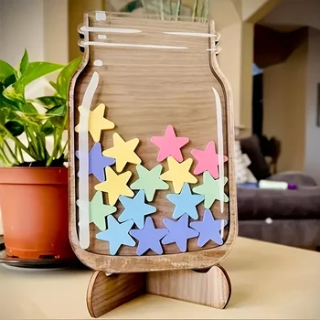 Kinder Belohnung sglas mit Sternen Klassen zimmer Belohnung sglas mit Token Chore Chart Geschenk Kinder