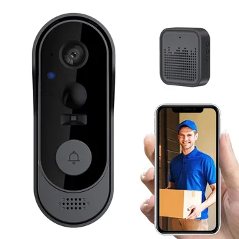 Tuya WIFI Kamera-Türklingel HD-Video-Gegensprechanlage Outdoor Kabellose Wasserdichte Türklingel