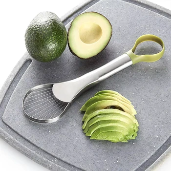 Avocado-Schneider, 2-in-1, Edelstahl, Avocado-Schneider, Schäler, Messer, Pitaya, Kiwi-Schneider, Schäler