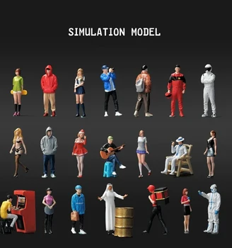 Miniaturen Figur 1/64 bemalte Figuren Mini Puppe Modell kreative Fotografie Sand Tisch Szene Requisiten DIY