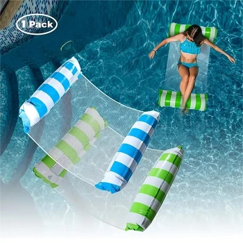 Faltbare schwimmende Wasser Hängematte Float Liege aufblasbare Pool matte schwimmende Liege Bett Schwimm luft