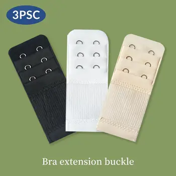 3 Reihen mit 2 Haken-Verlängerungsgurten, elastische, weiche und bequeme BH-Träger (3 Stück)
