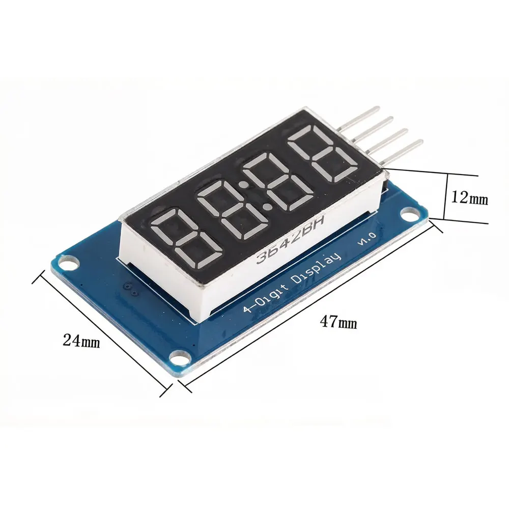 1 Stück TM1637 LED-Anzeigemodul für Arduino 7-Segment 4-Bit