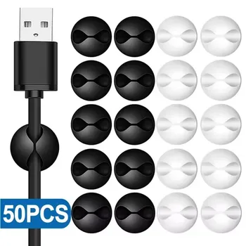Mini Kabel Wickler Organizer USB Ladekabel Clips Schreibtisch Ordentlich Organizer Draht Kabel Halter