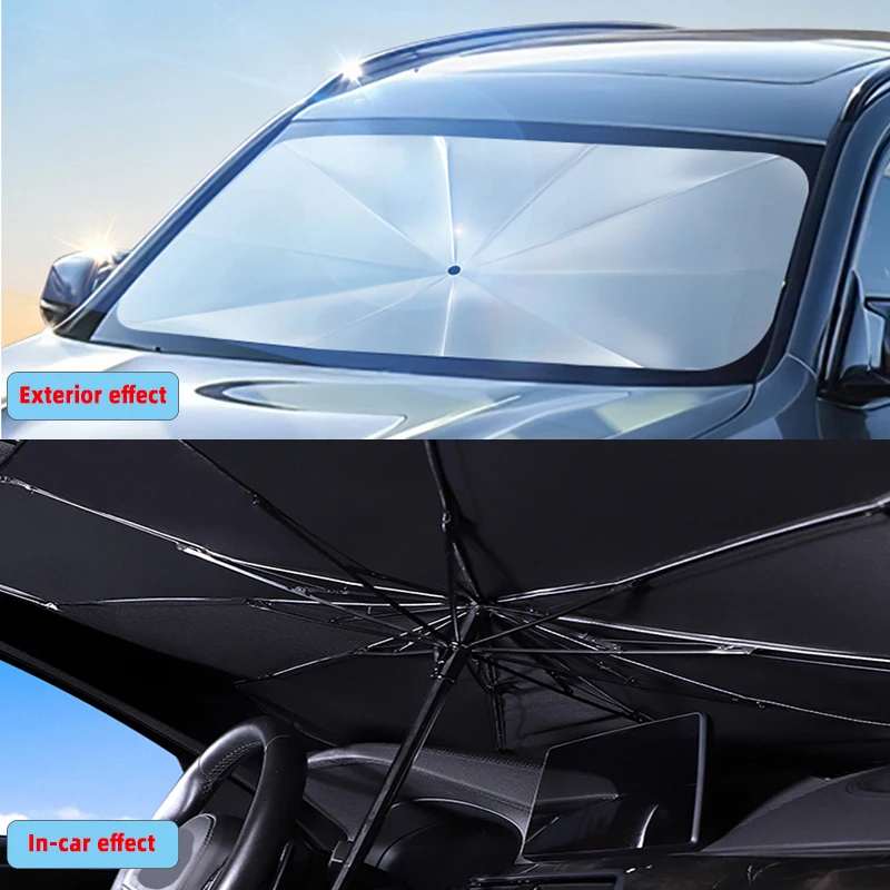 Auto Sonnenschirm Regenschirm Auto Sonnenschutz Schutz – Bild 2