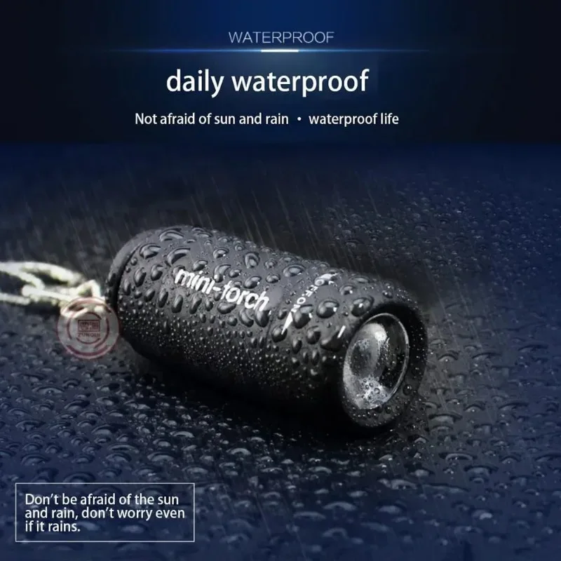 Taschen-Schlüsselanhänger-Taschenlampe, wasserdicht, für – Bild 4