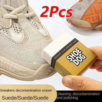 Schuhe Radiergummi Tragbare Wildleder Schaffell Matte Leder Stoff Pflege Schuhe Reinigung Leder (2 Stück)