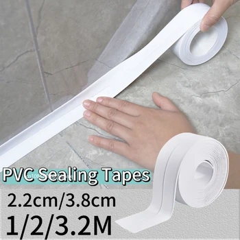 1/2/3,2 m selbstklebendes Dichtungsband, PVC, ölbeständig, für Küchenspüle, Kantenabdichtungsband
