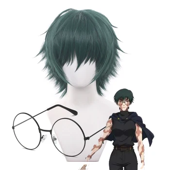 Anime Jujutsu Line Maki Zenin Kinderspion Perücke Buch RT Grün Yesr Brille Shimetsu Kaiyu Haween Party