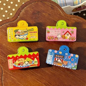 Japanische Niedliche Cartoon-Planer-Buchclips Acryl Liebliche Scrapbook-Deko-Clips Schulbedarf