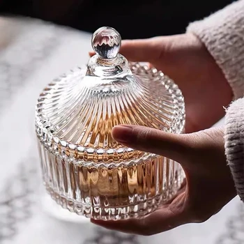 Glaskanister mit Deckel, luftdichtes Bonbonglas, Zuckerdose für Küchentheke, Esstisch, Speisekammer
