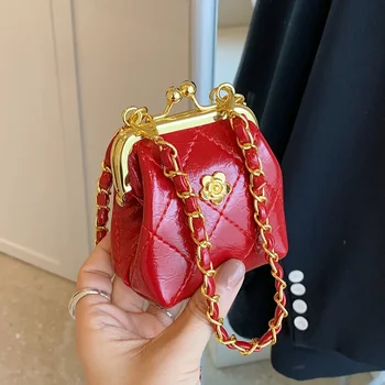 Super Mini Umhängetaschen für Frauen Designer Tasche Luxus Kette Schulter Münze Mini Geldbörse süße Clip