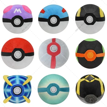 9 Stile Pokemon Plüsch Pokeball Master Ball Toller Ultra Premier Ball Strange Ball Weiche Anime Stofftiere