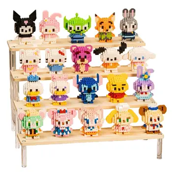 Tierpuppen-Bausteinmodell, Mikropartikel, zum Zusammenbauen, DIY, kleine Dekorationen, Geburtstagsgeschenk