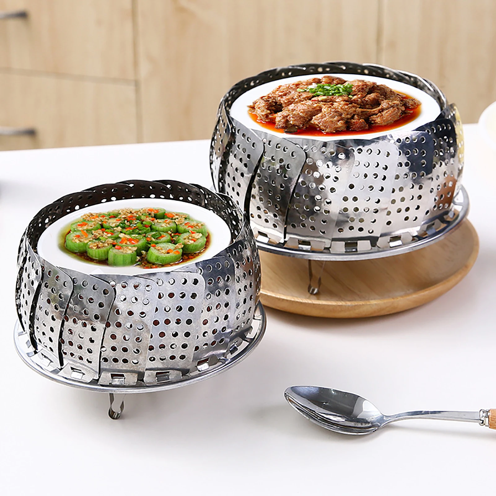 Erweiterbarer Dampfkorb, Dampfkorb für Gemüsetopf, Kochen – Bild 6