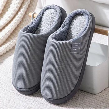 Frauen männer Casual Dicke Weichen Boden Hause Hausschuhe Haushalt Plüsch Hausschuhe Anti-slip Thermische