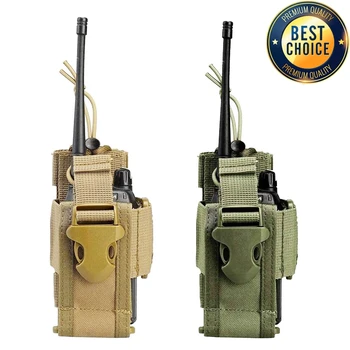Taktische Einstellbare Walkie Talkie Halter Radio Tasche Jagd Sprech Hängen Tasche Outdoor Nylon Molle Radio