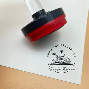 Passen Sie Versiegelungen für Lehrerbibliothek an, personalisierter selbstfärbender Cartoon aus der