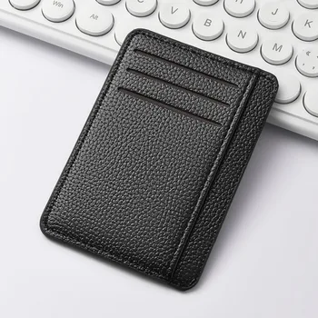 Schlanke, minimalistische Herren-Geldbörsen mit Vordertasche, RFID-blockierendes Kreditkartenetui, tragbare