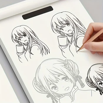 Anime-Charakter-Linienkunst-Zeichenbuch für Anfänger | 48-seitiges Skizzenbuch mit Umrissen | Ideal