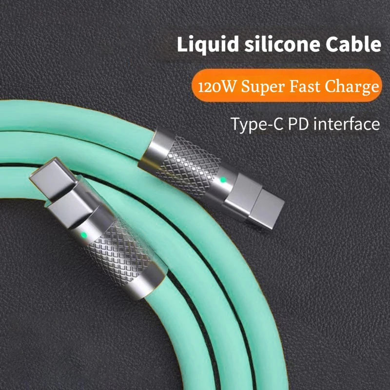 120 W 6a Super Fast Charge PD Typ C Flüssigsilikonkabel – Bild 6