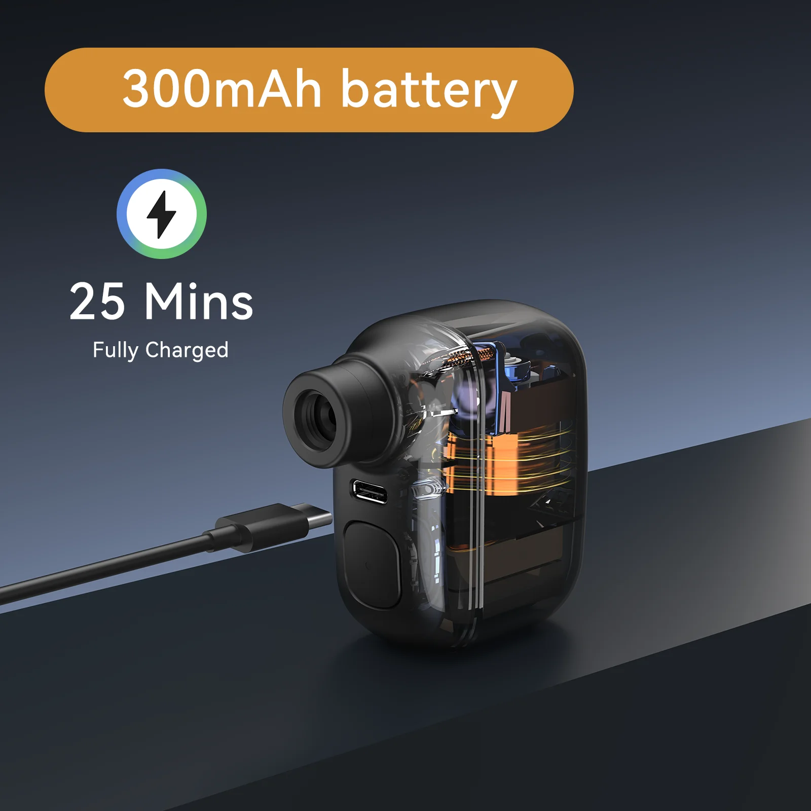 Mini-Akku-Fahrradpumpe 100 PSI, USB-C, Presta und Schrader – Bild 3