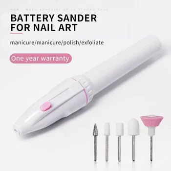 Nagel Polierer MINI Elektrische Nagel Bohrer Kit Maniküre Pediküre Schleifen Polieren Nail art Schleif Datei