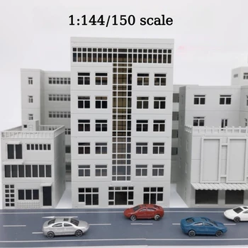 Diorama im Maßstab 1:150, Gebäudemodelle, Stadtansicht, Gebäudemodell, Eisenbahn-Layout, Szenenmodell