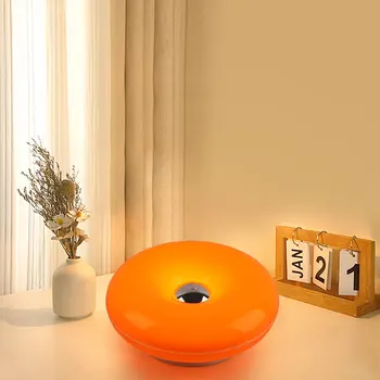 Kreative Donut-förmige Tischlampe, wandmontiert, wiederaufladbar, mit drei Farbtemperaturen, geeignet