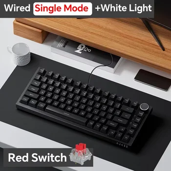 Ajazz AK820/AK820Pro mechanische Gaming-Tastatur, Bluetooth 5.1/kabellos/kabelgebunden, benutzerdefinierte