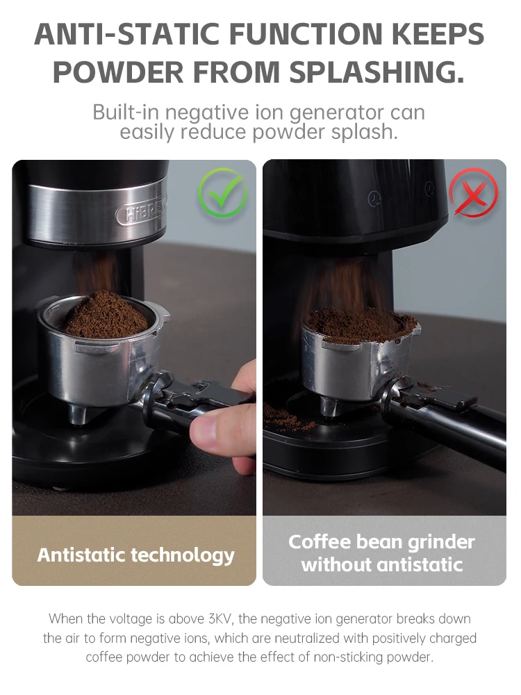 HiBREW Kaffeemühle, automatische elektrische Kaffeemühle mit – Bild 5