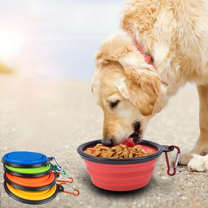 Hunde-Klappschüssel, tragbarer Hunde-Reiseschüssel – Bild 3