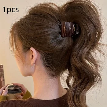 Matte Haarklammer für hohe Pferdeschwänze, Eleganter Haarschmuck für Damen, Shark Clip Haarklammer für den