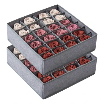 Unterwäsche Lagerung Box Faltbare Vlies Lagerung Box Sechs-stück Set Unterwäsche Bh Socken schublade (4 Stück)