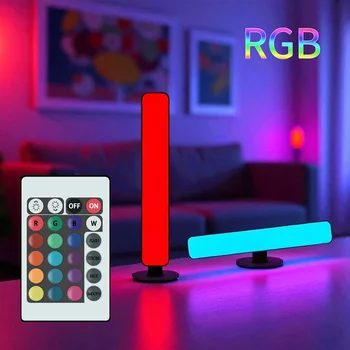 RGB Pickup Licht Musik Rhythmus Lichter Verbesserte USB Aufladbare Modell Weihnachten Dekoration Desktop RGB