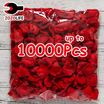 Top bunte künstliche gefälschte Rosen blätter Rot Weißgold Rosen Blütenblatt Blumen romantische Hochzeits