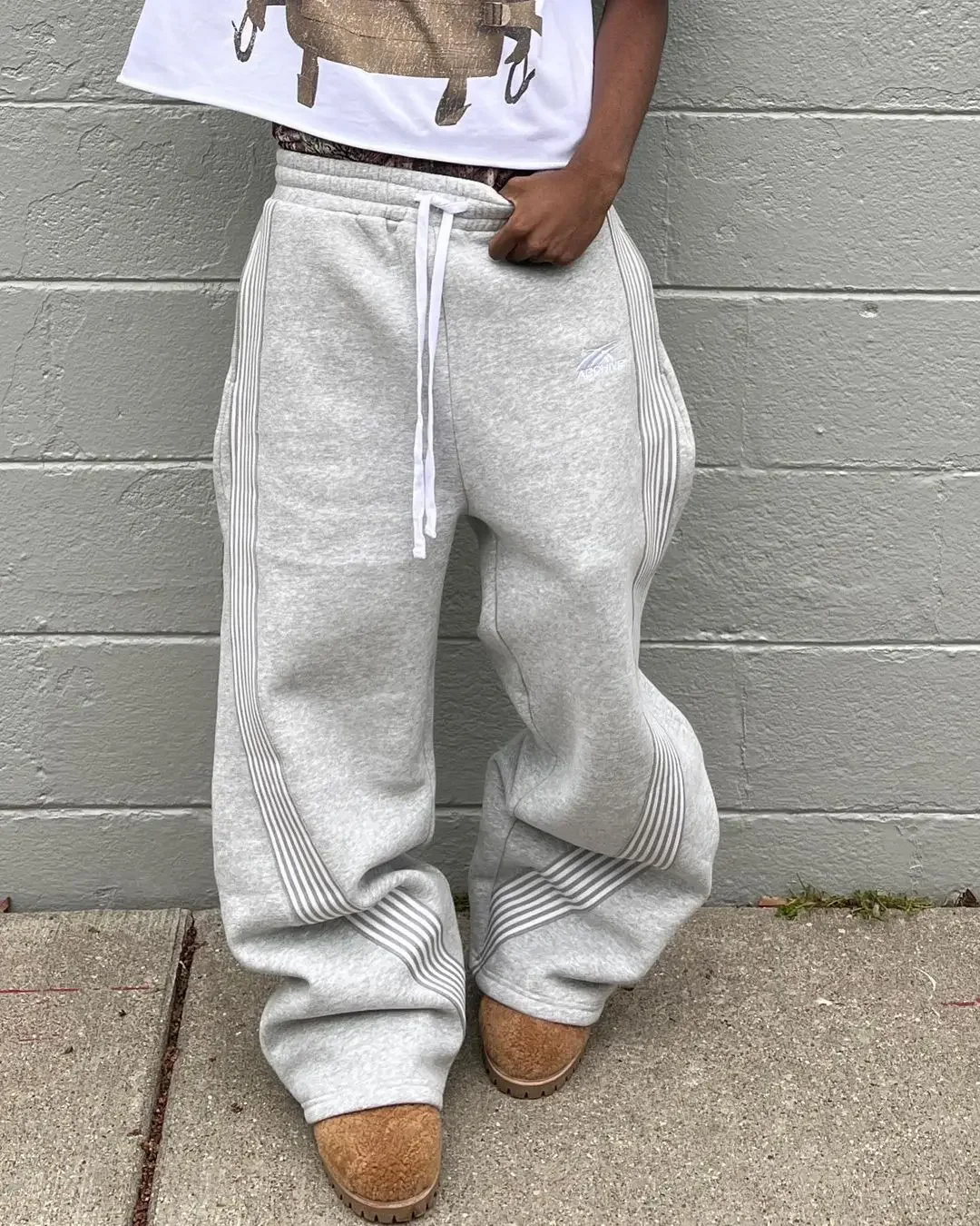 Y2k Graue Freizeithose Vintage Funktionelle Taktische Herren – Bild 4