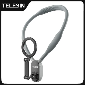 TELESIN Magnetische Halshalterung für Telefone, Hals-Handy, POV-Halterung, Telefon-Halshalter, Brustständer