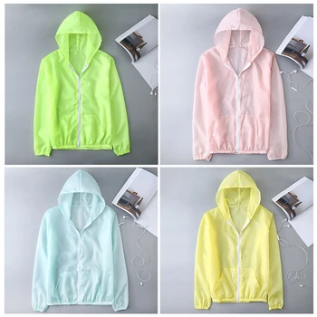 Jacke für Damen, Sommer-Sonnenschutzjacke, Anti-UV, schnell trocknend, Sport-Windjacke, Radfahren, Laufen