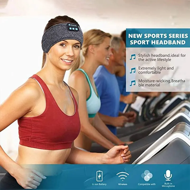 Fone Bluetooth-Kopfhörer Sport Schlaf Stirnband elastische – Bild 3