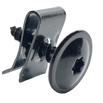 Auto Universal schwarze selbstschneidende Schrauben Pflaumenblüte mit Pad U-förmige Clips für Auto-Stoßstange