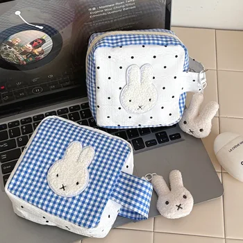 Niedliche Miffy Rabbit Menstruationstasche, tragbare, kompakte Make-up-Tasche, kleine Aufbewahrungstasche